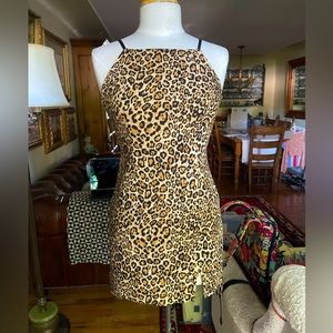 Urban Outfitters cheetah print mini dress